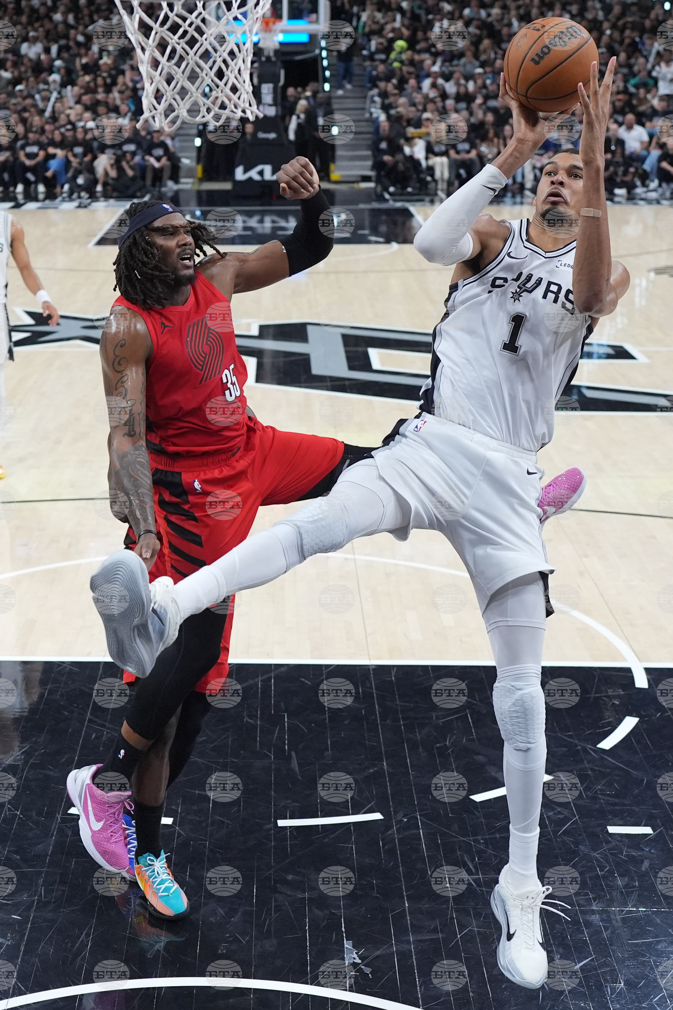Trail Blazers Spurs Basketball