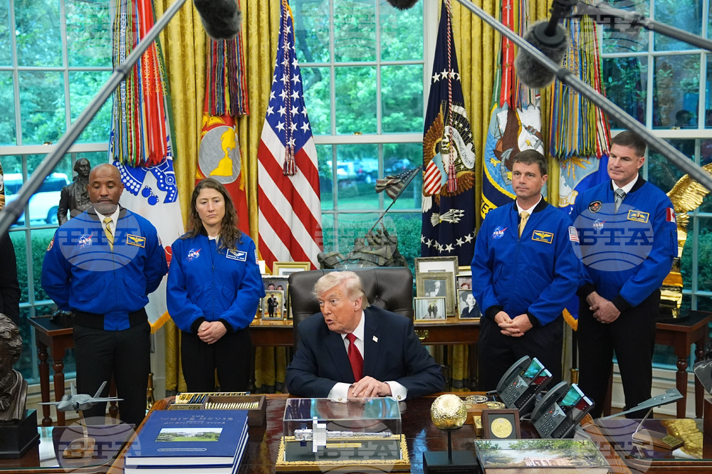 APTOPIX Trump NASA Artemis Moonshot