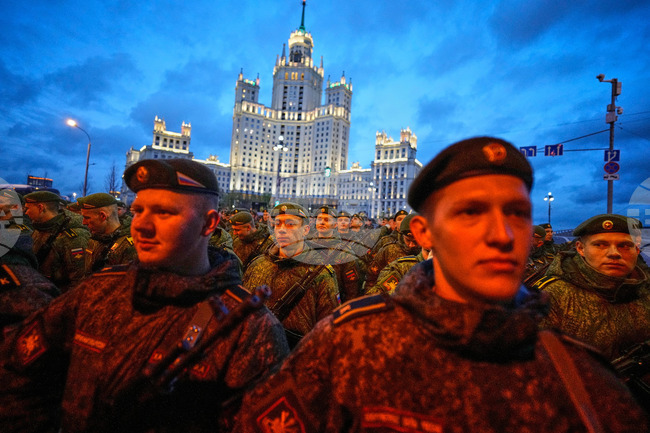 APTOPIX Russia Victory Day Parade Rehearsal