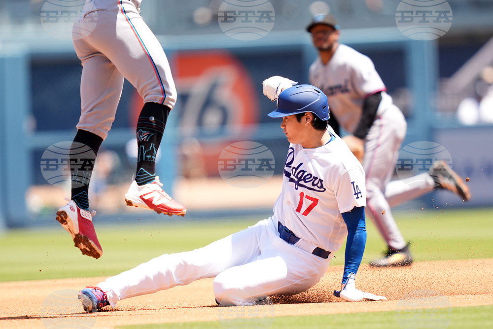 Marlins Dodgers Baseball
