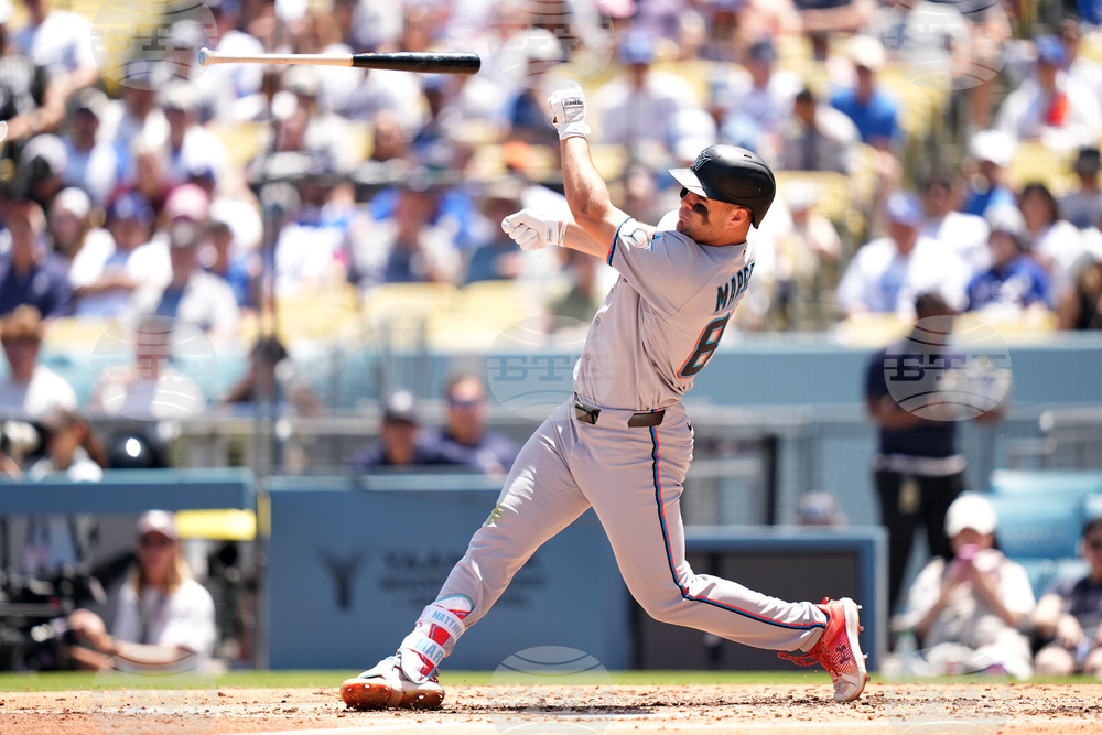 Marlins Dodgers Baseball