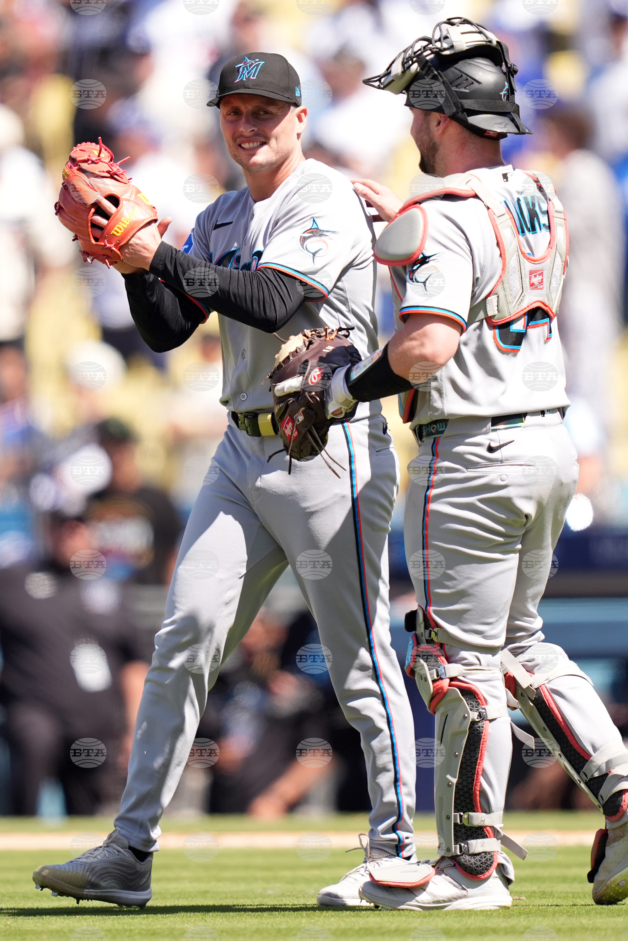 Marlins Dodgers Baseball