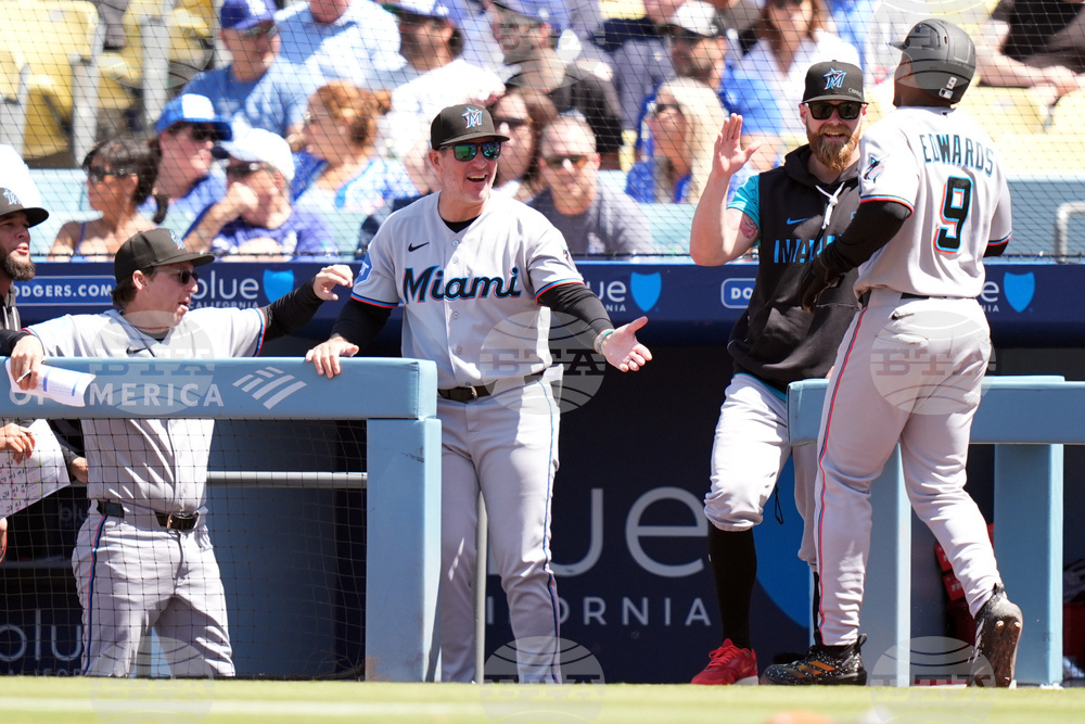 Marlins Dodgers Baseball