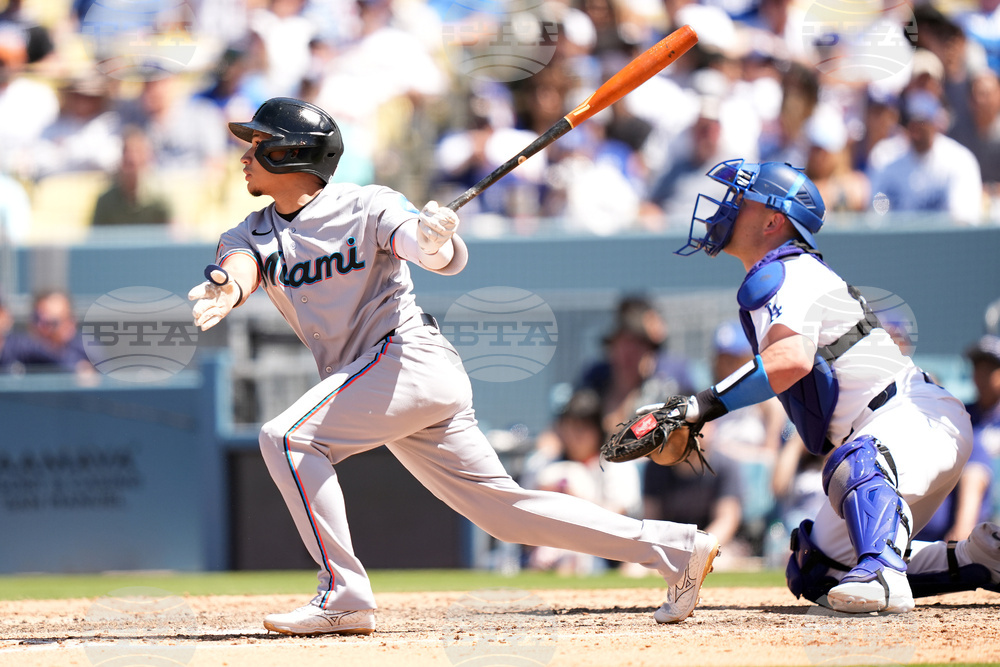 Marlins Dodgers Baseball