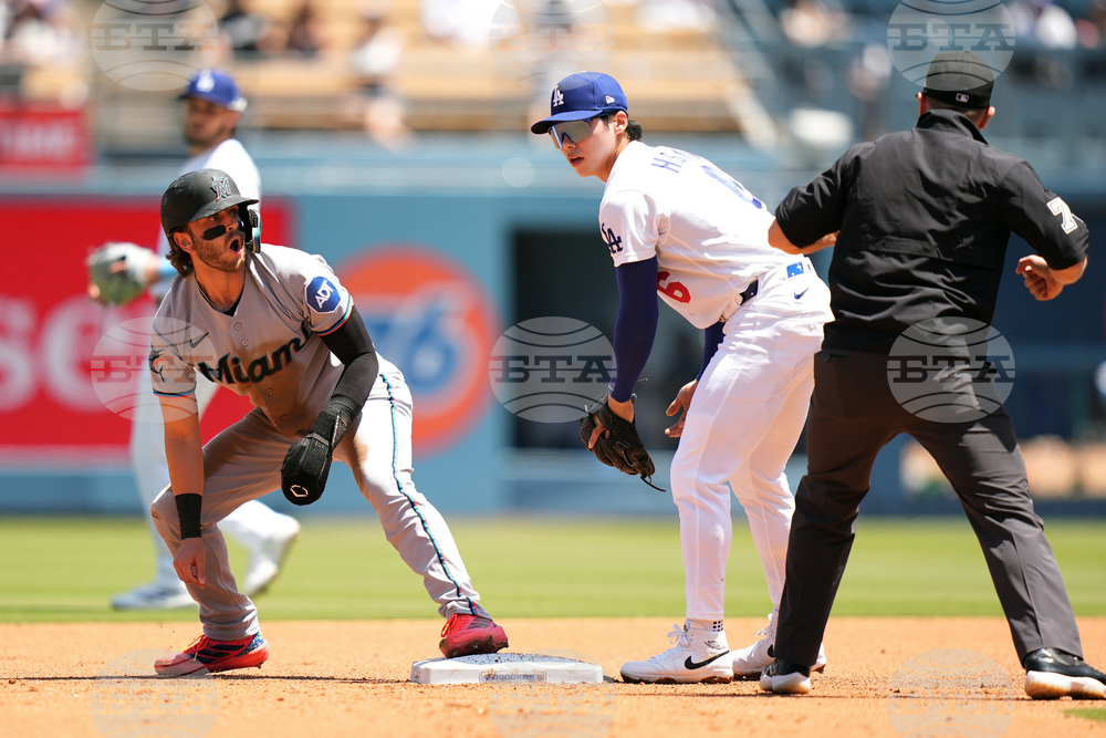 Marlins Dodgers Baseball