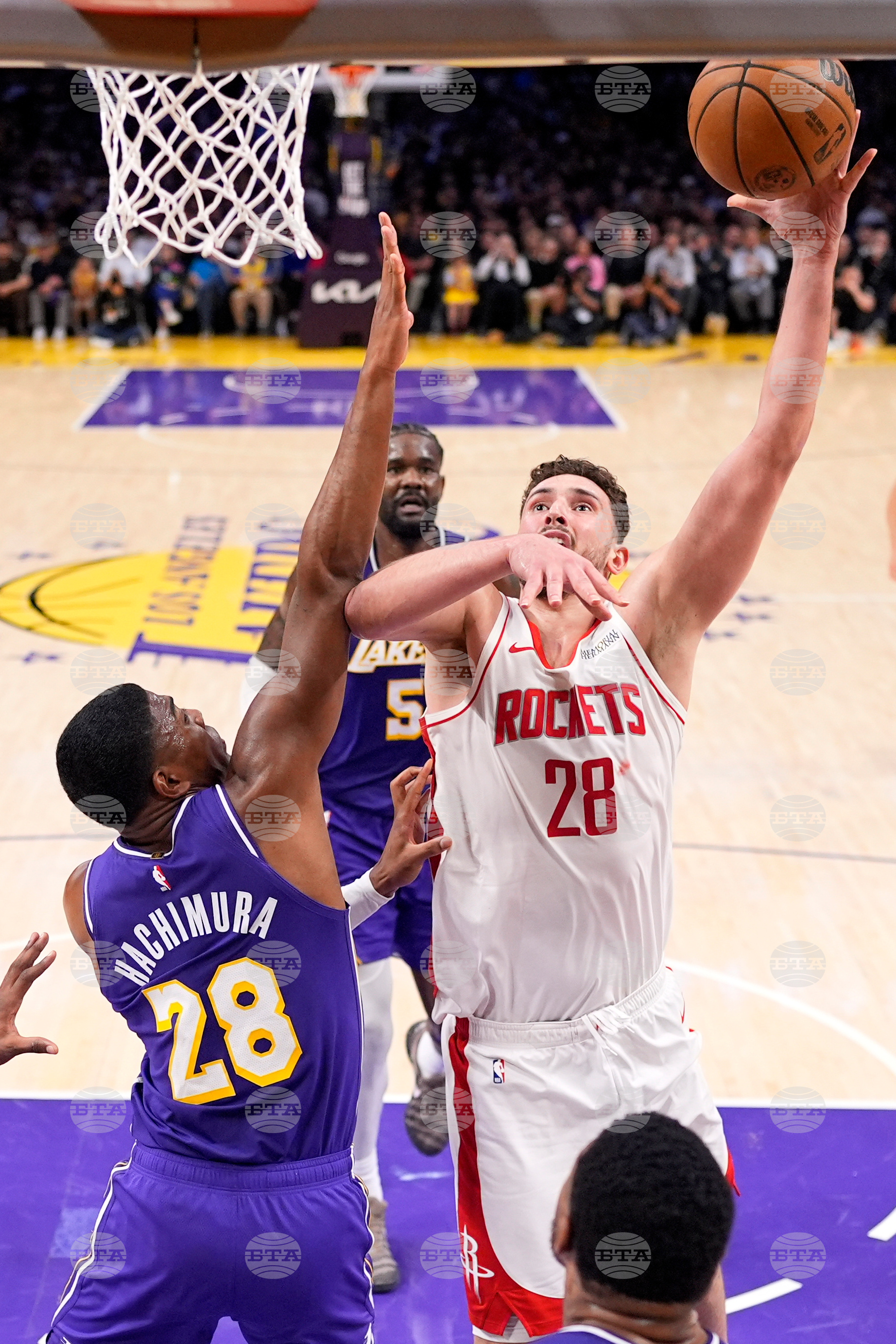 Rockets Lakers Basketball