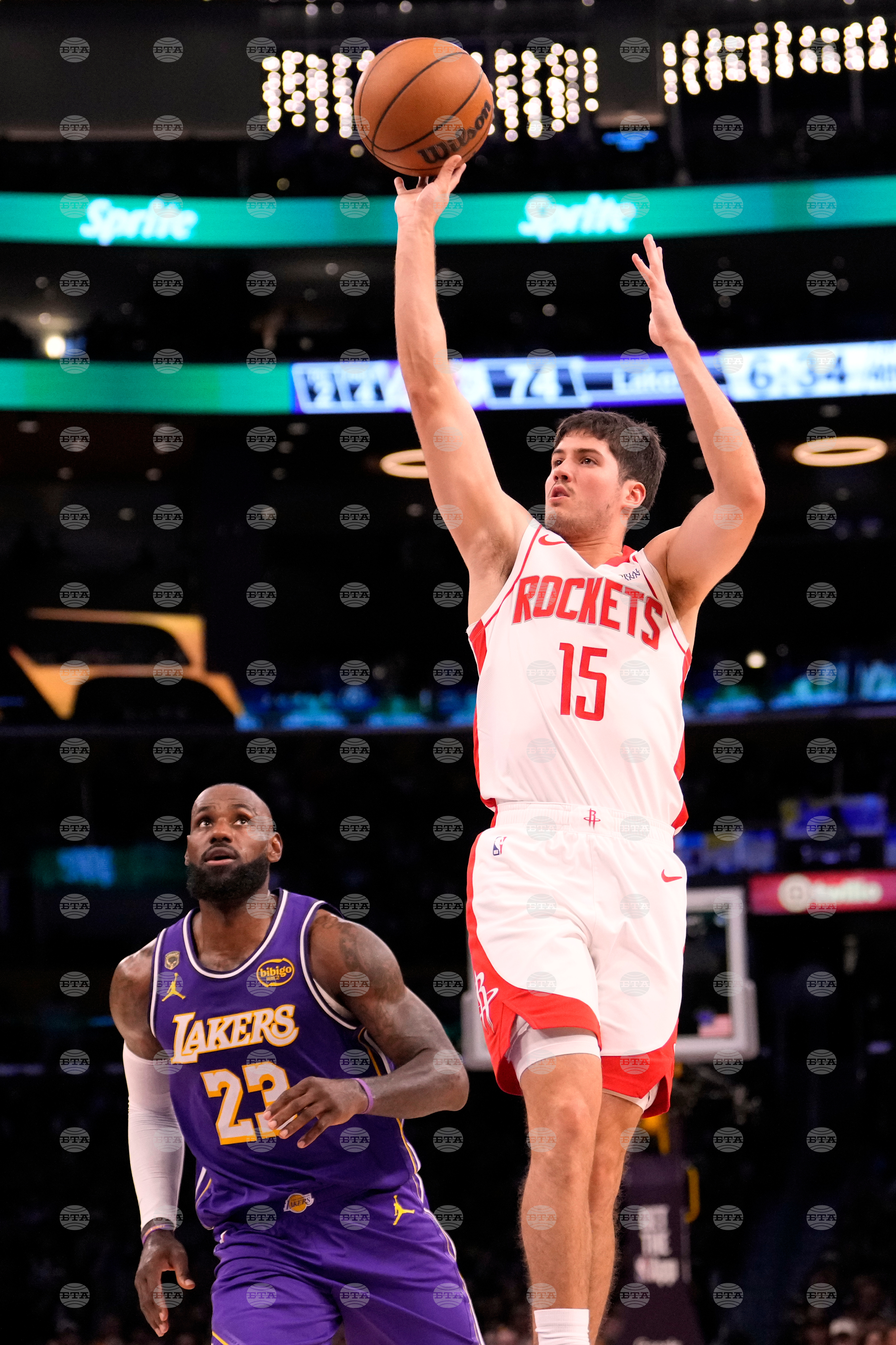 Rockets Lakers Basketball
