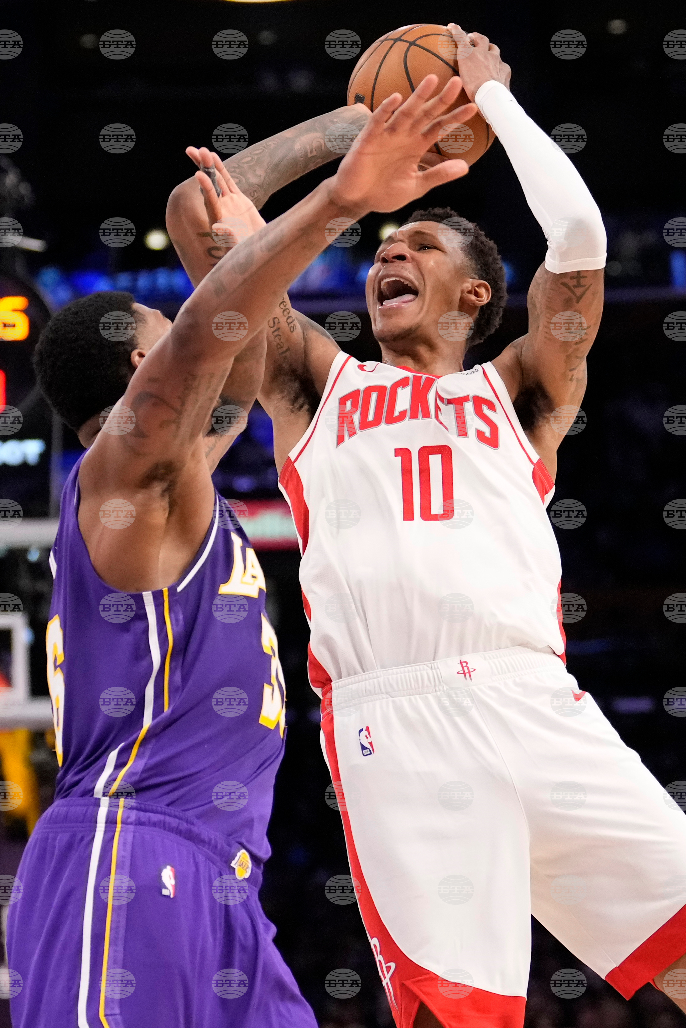 Rockets Lakers Basketball