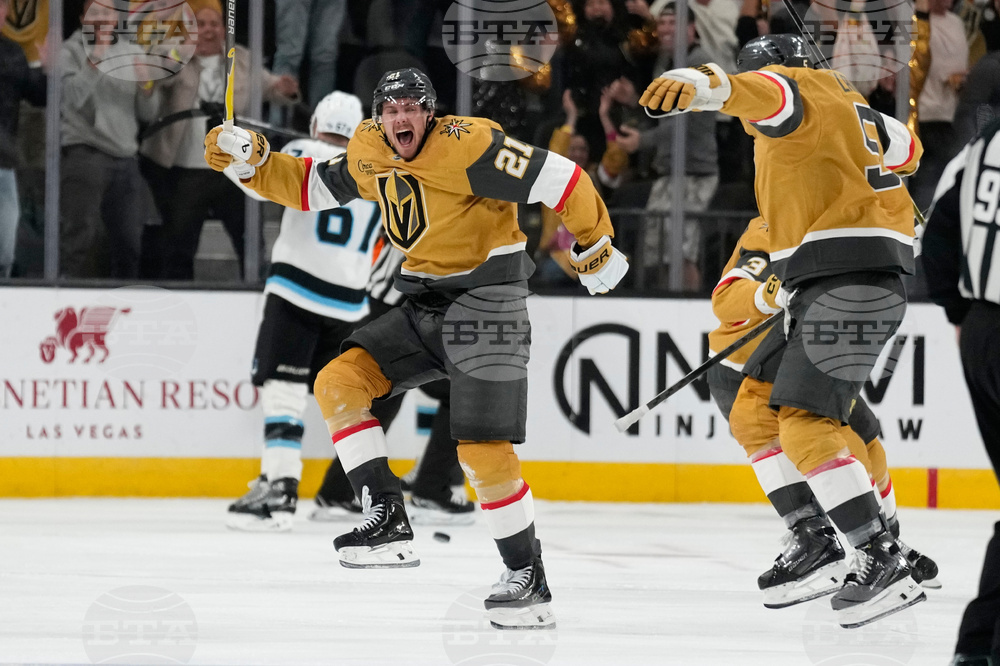 APTOPIX Mammoth Golden Knights Hockey
