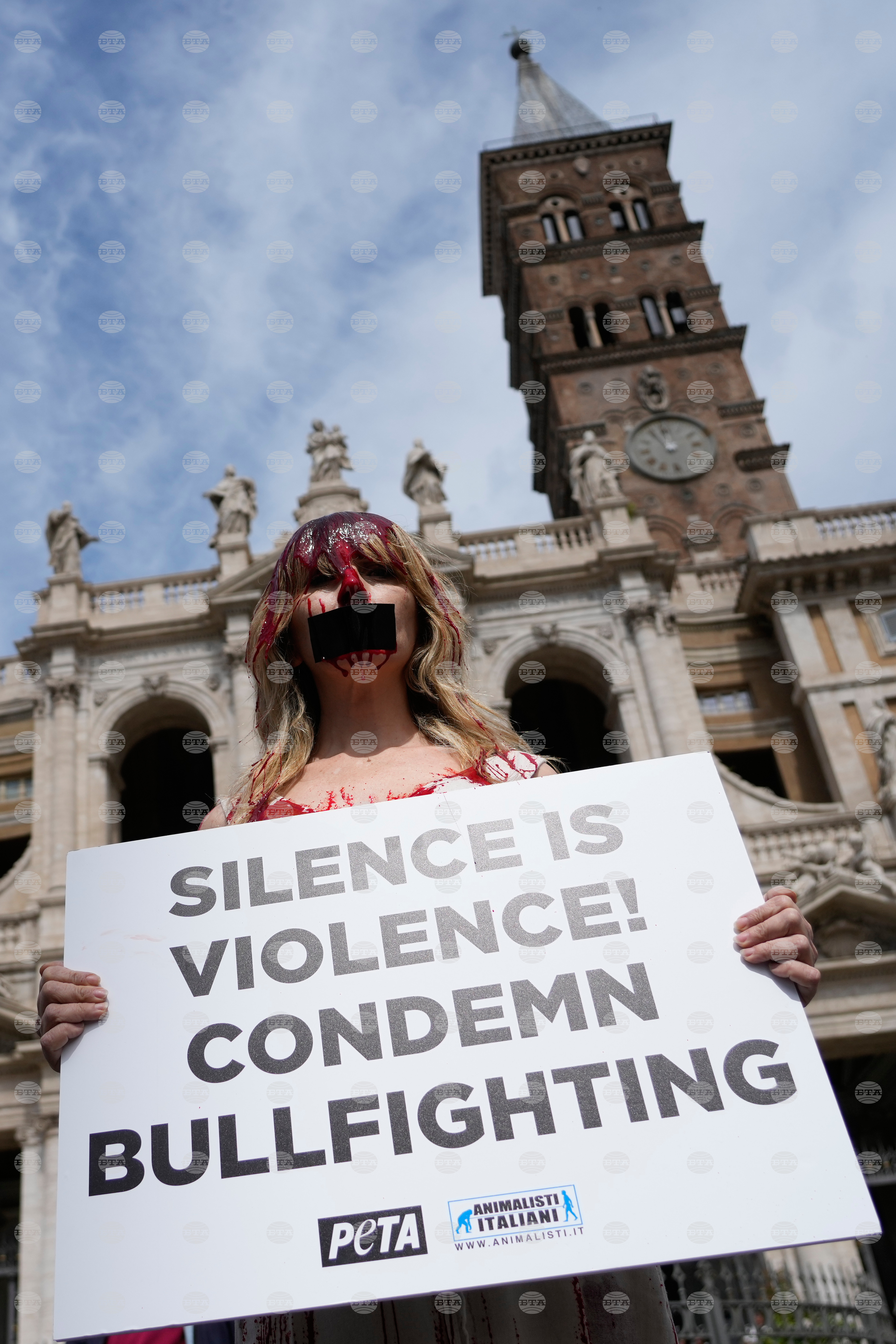 Italy Bullfight Protest