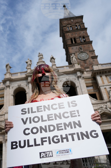 Italy Bullfight Protest