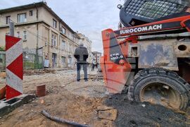 Бургас - ремонт на улица - инцидент