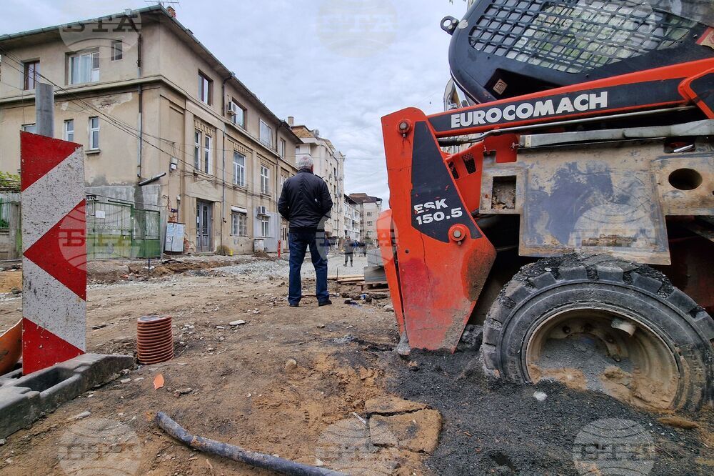 Бургас - ремонт на улица - инцидент