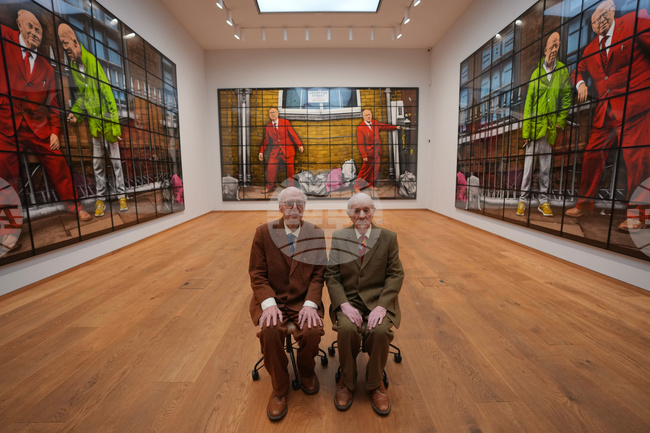 APTOPIX Britain Gilbert & George Exhibition