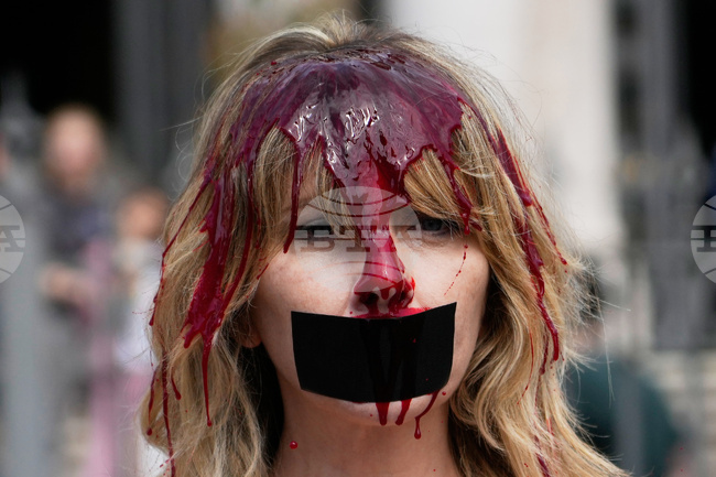 APTOPIX Italy Bullfight Protest
