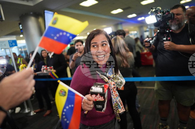 APTOPIX Venezuela US Flights