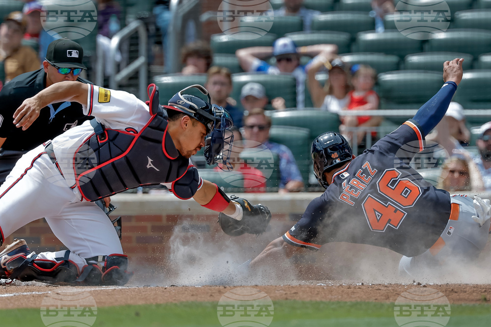 Tigers Braves Baseball