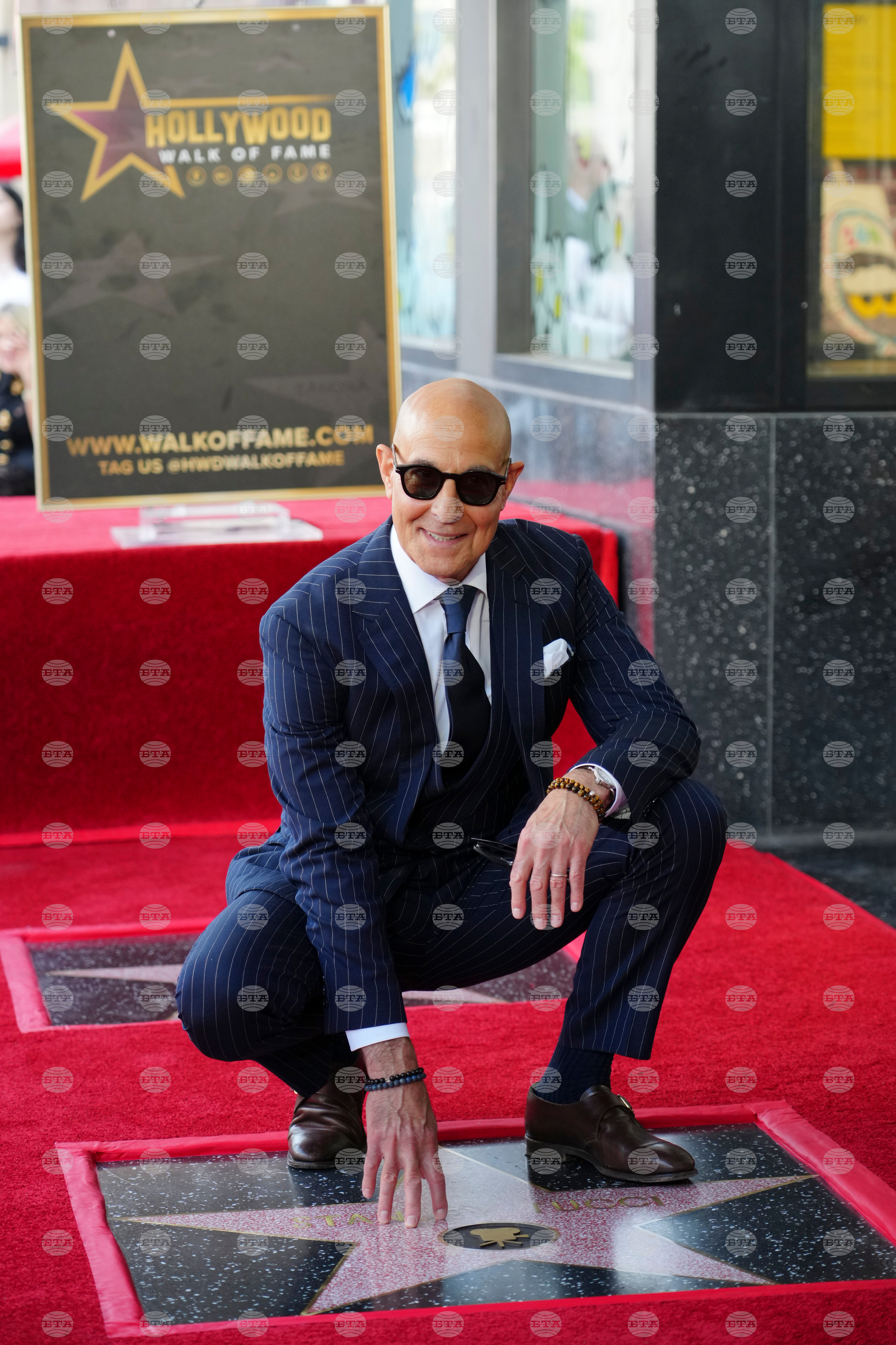 Emily Blunt and Stanley Tucci Walk of Fame