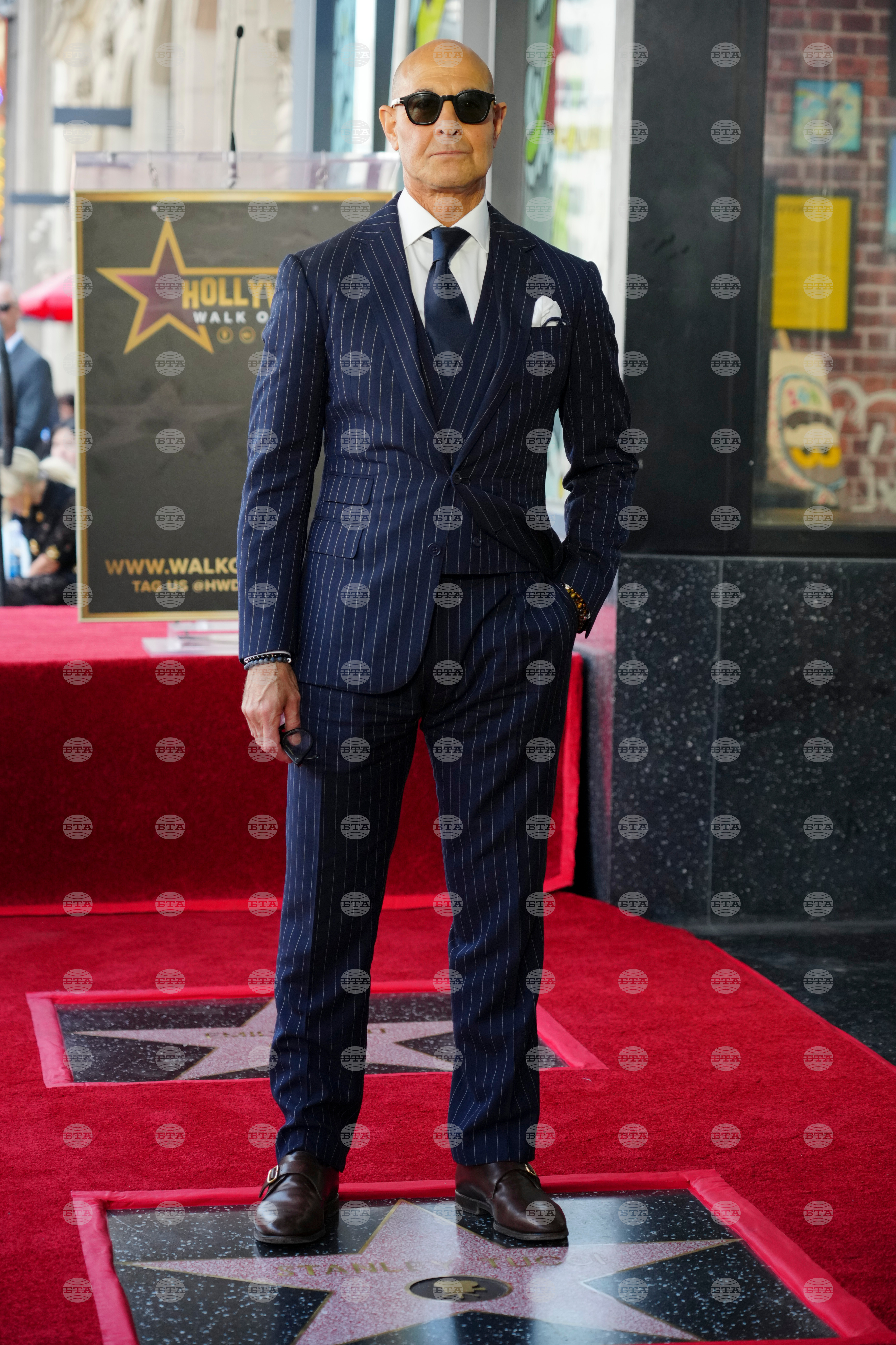 Emily Blunt and Stanley Tucci Walk of Fame