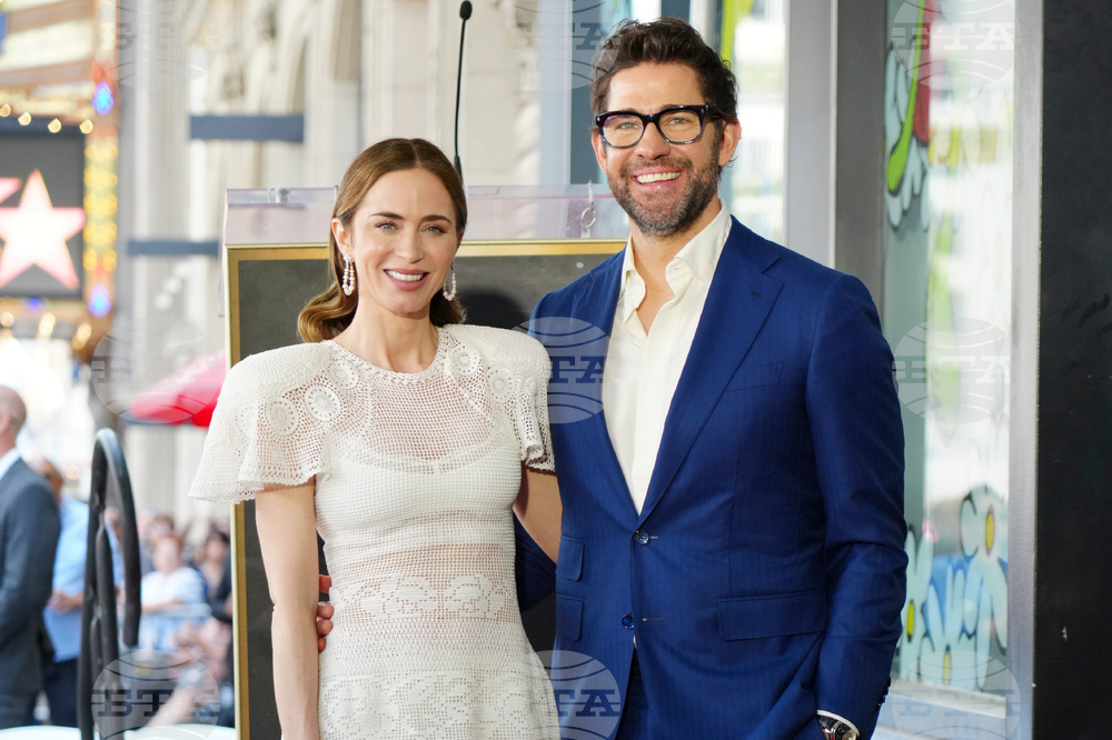 Emily Blunt and Stanley Tucci Walk of Fame