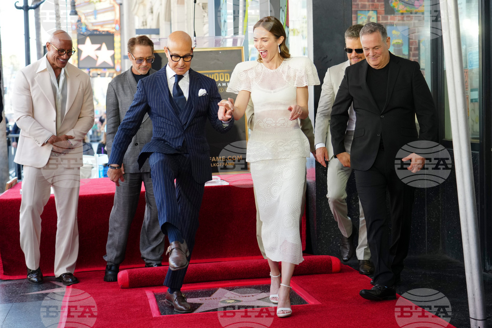Emily Blunt and Stanley Tucci Walk of Fame