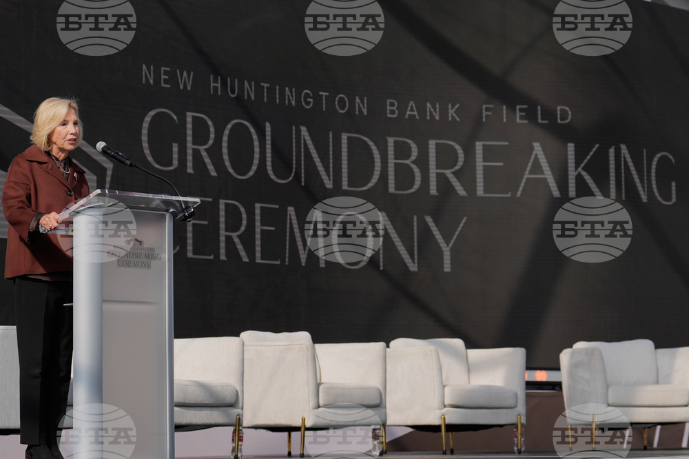 Browns Stadium Groundbreaking Football