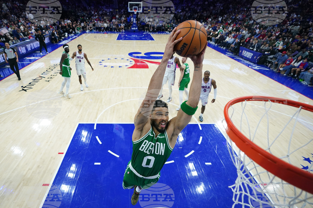 APTOPIX Celtics 76ers Basketball