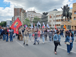 Северна Македония - Скопие - протестен марш