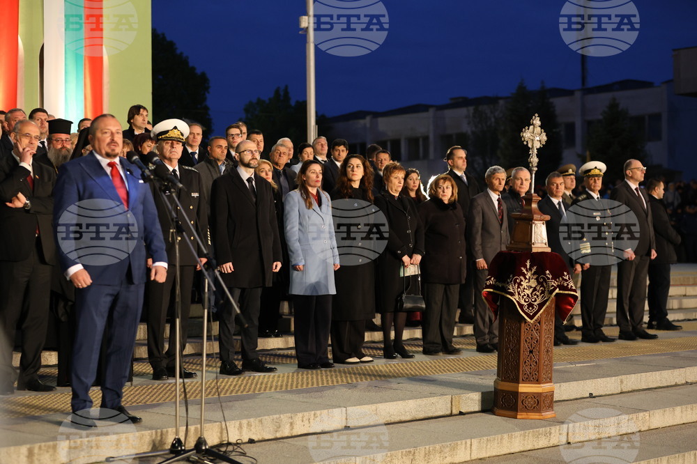 Панагюрище - 150 години от Априлското въстание - тържествена проверка-заря