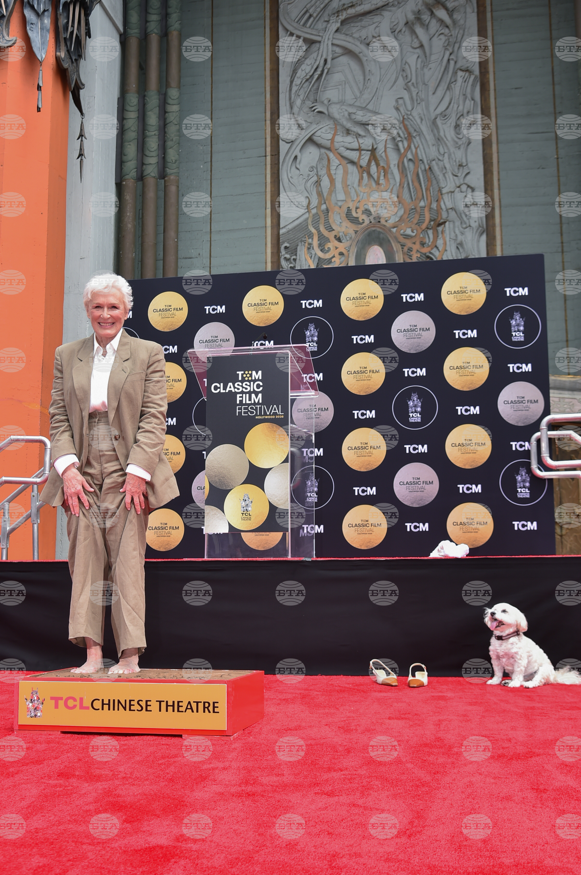 Glenn Close Hand and Footprint Ceremony