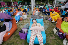 APTOPIX South Korea Nap Competition