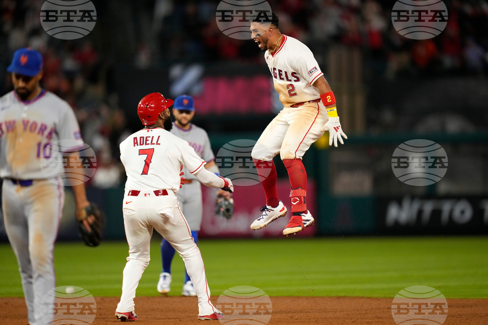 APTOPIX Mets Angels Baseball