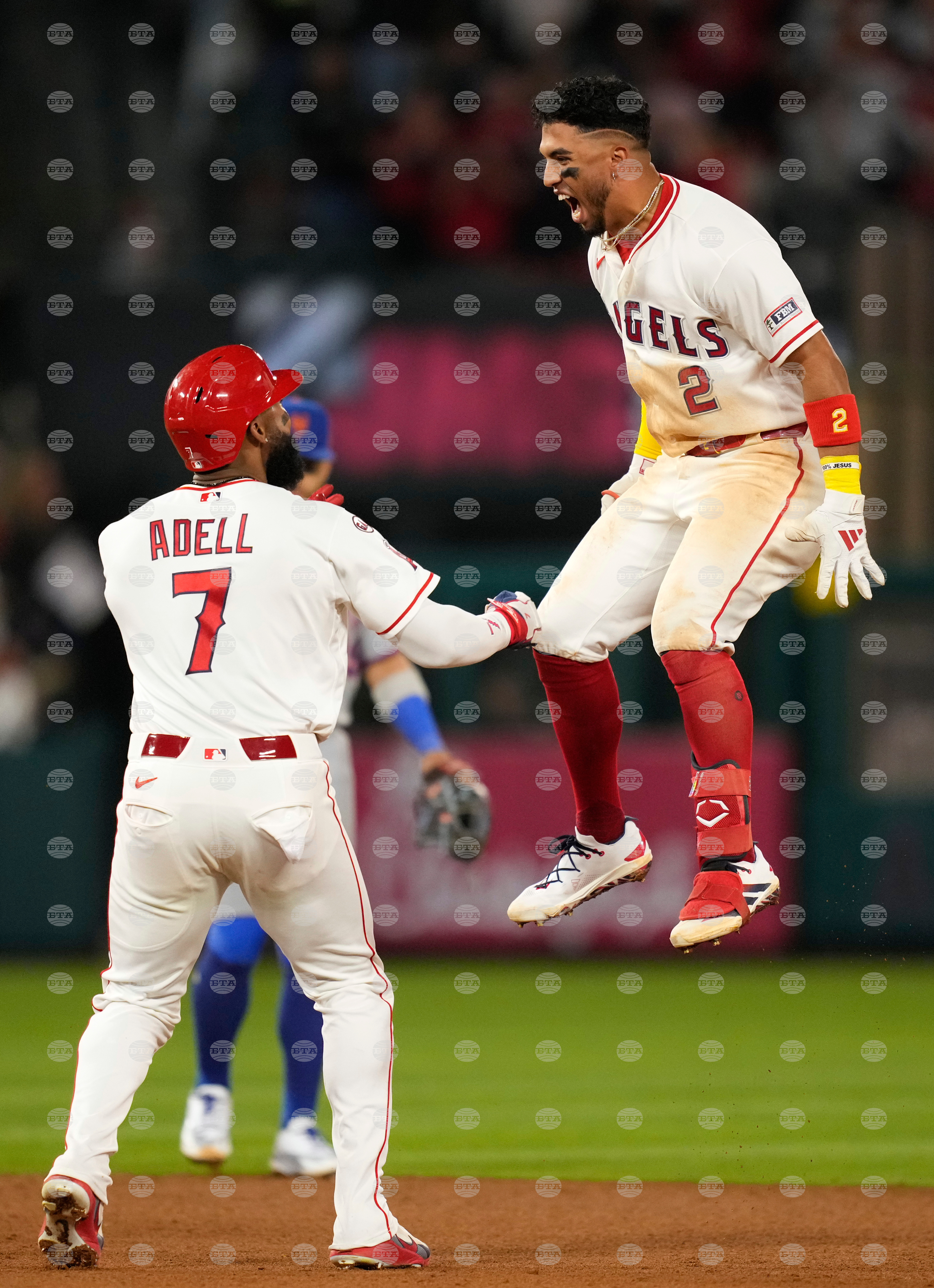 APTOPIX Mets Angels Baseball