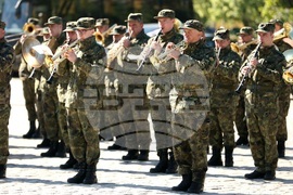 Паметник на Незнайния войн - репетиция