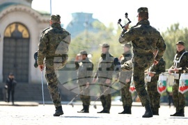 Паметник на Незнайния войн - репетиция