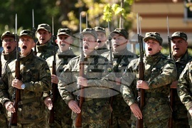 Паметник на Незнайния войн - репетиция