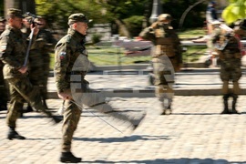 Паметник на Незнайния войн - репетиция