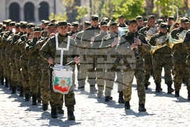 Паметник на Незнайния войн - репетиция