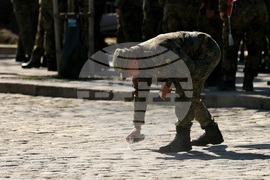 Паметник на Незнайния войн - репетиция