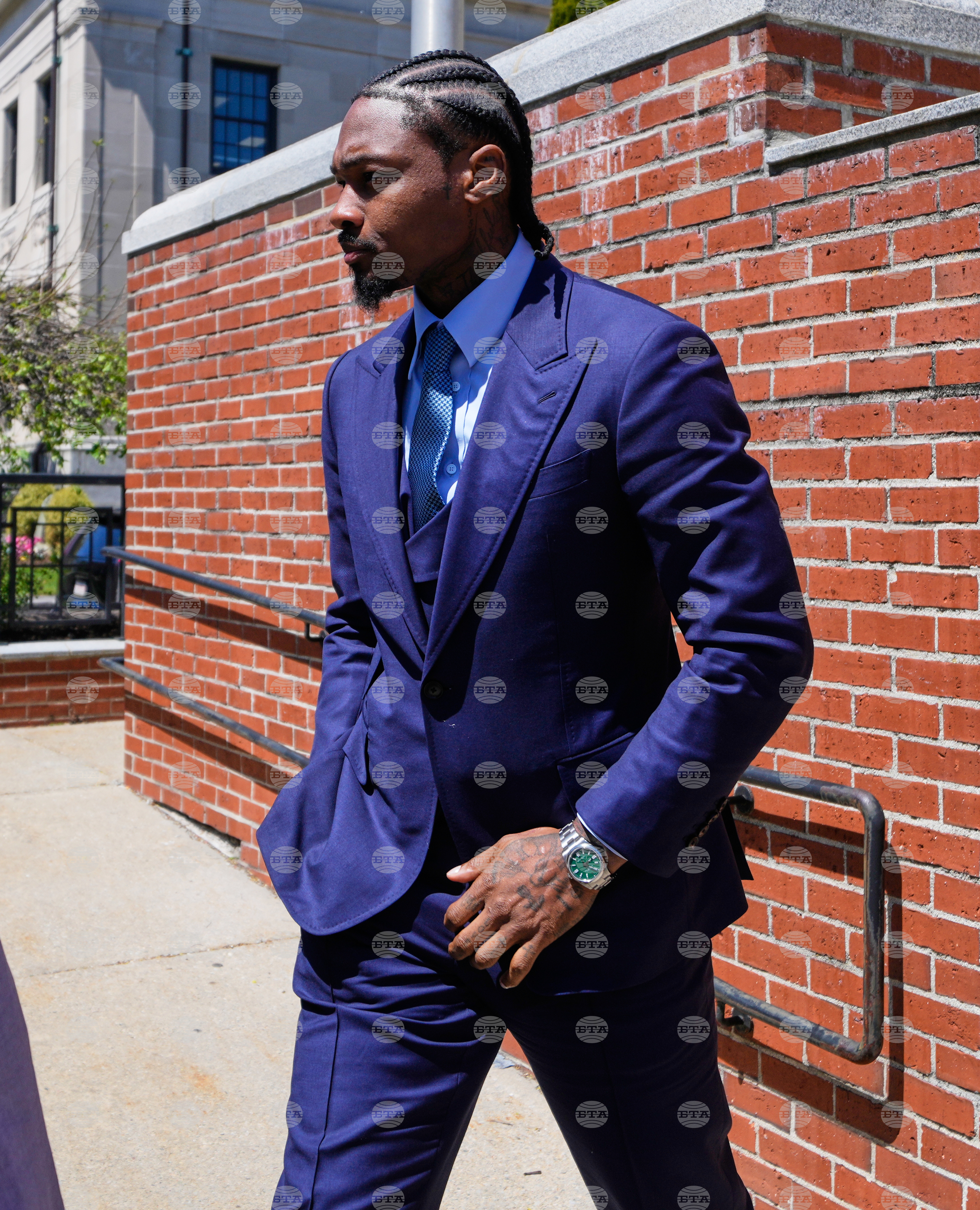 Patriots Diggs Strangulation Charge Football