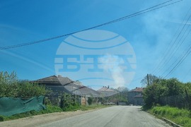 Село Разбойна - пожар - гасене