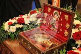 Поморие - мощи на Свети Георги - посрещане