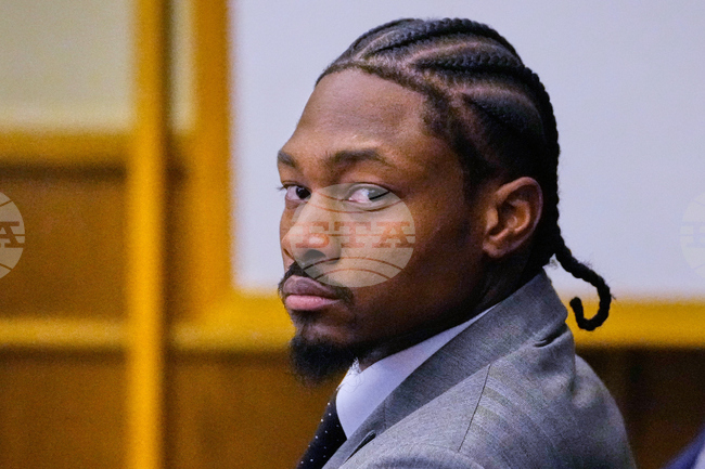 APTOPIX Patriots Diggs Strangulation Charge Football
