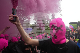 Italy Venice Biennale Protest