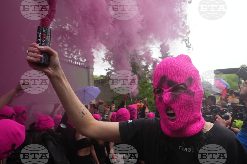 Italy Venice Biennale Protest