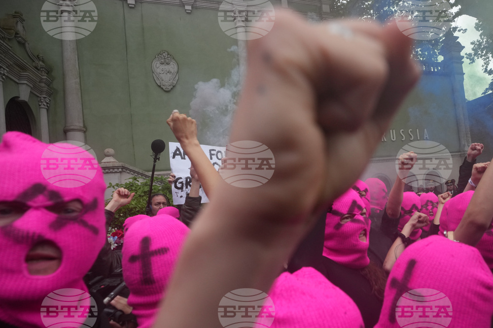 Italy Venice Biennale Protest