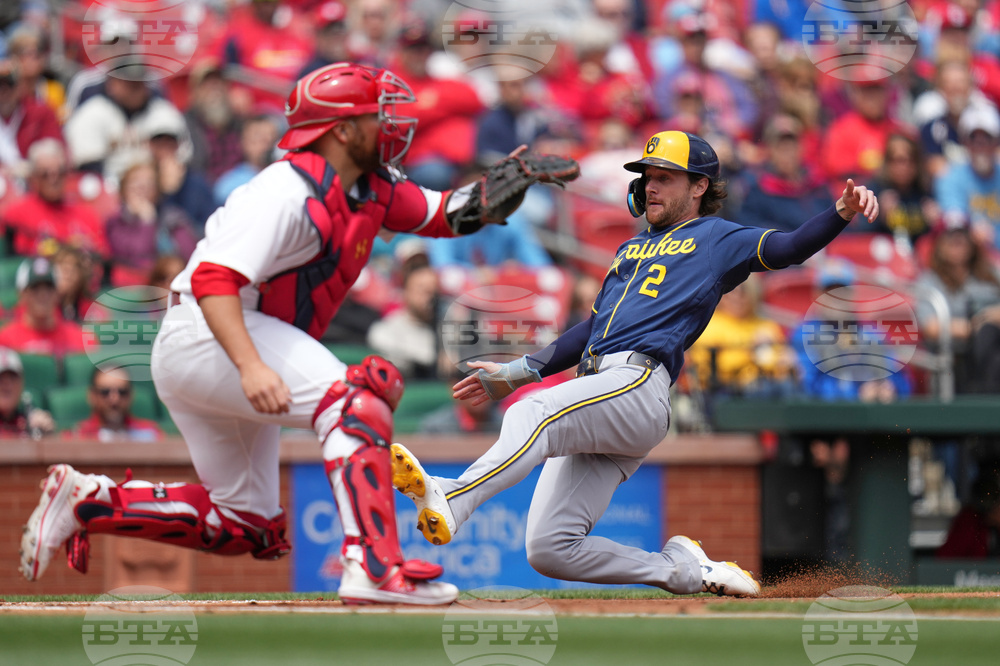 Brewers Cardinals Baseball