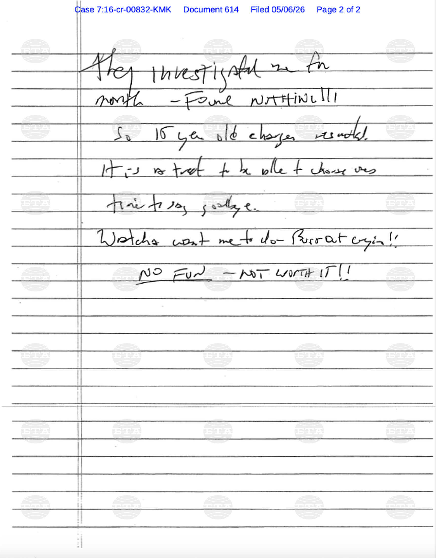 Epstein Note