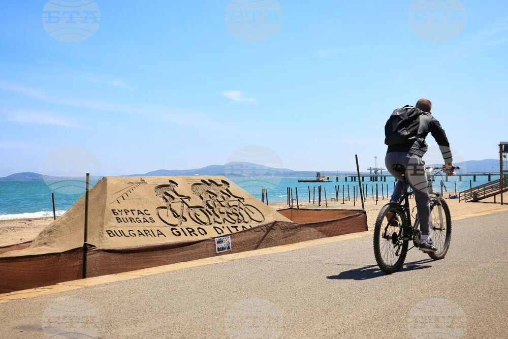 Бургас - Giro d’Italia 2026 - пясъчна скулптура