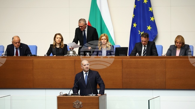 Българските граждани очакват конструктивен дух, парламентът да произвежда закони и решения, а не скандали, заяви Румен Радев